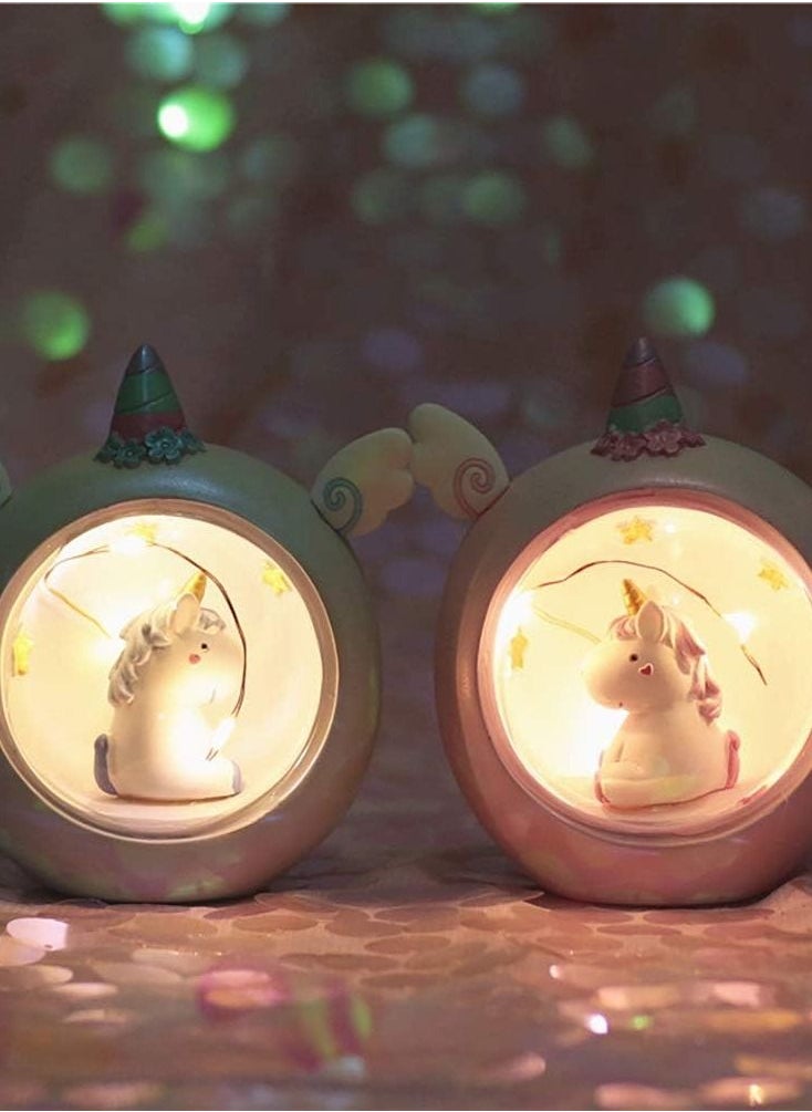 Generic - Unicorn Night Light Unicorn Light Projector Stars Moon Projector Lamp Constellation Night Light for Girls Gift Pink - Image 1