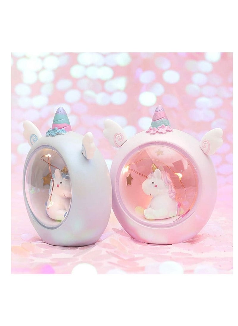 Generic - Unicorn Night Light Unicorn Light Projector Stars Moon Projector Lamp Constellation Night Light for Girls Gift Pink - Image 1