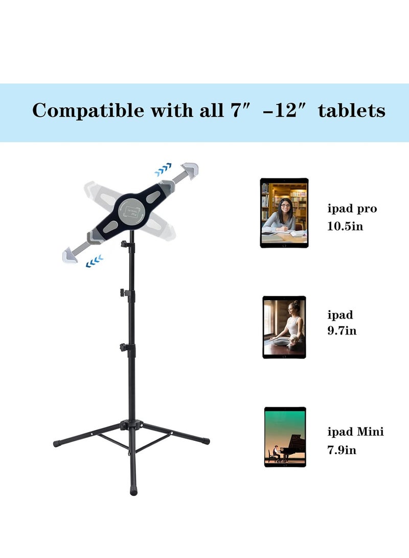 ELTRAZONE Tablet Holder Stand, Tablet Stand Floor Height Adjustable Tablet Tripod Stand - Image 3
