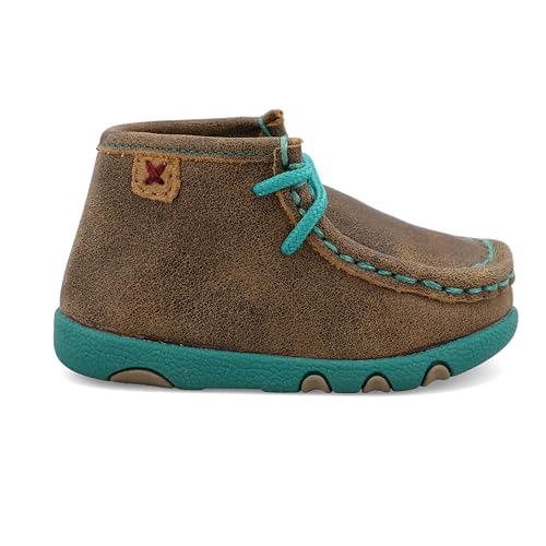 Twisted X Infant's Chukka Driving Moc, Moc Toe, Bomber & Turquoise, 7 M - Image 4