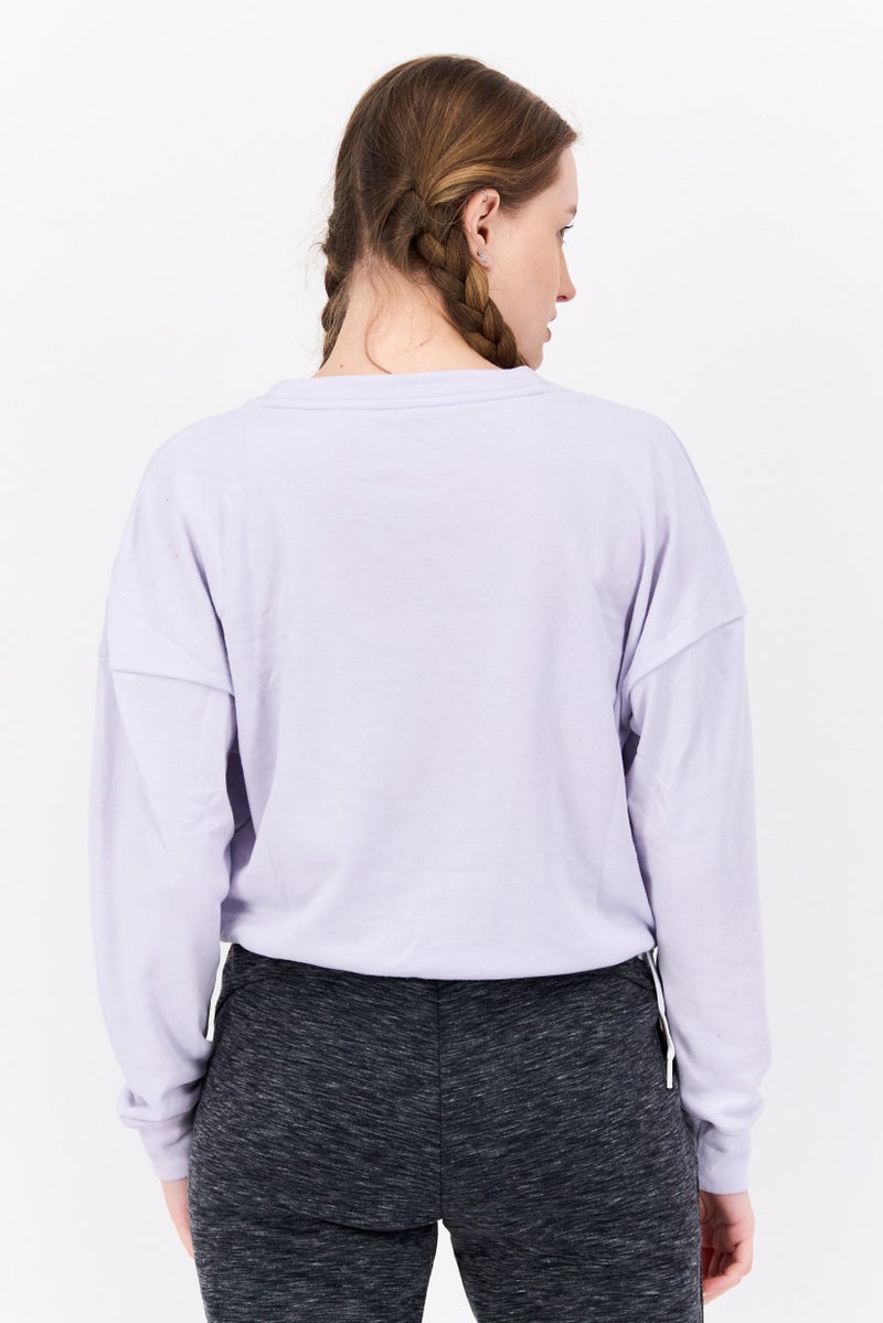 PUMA Women Sportswear Fit Training Sweatshirts, Lavender  - Image 3