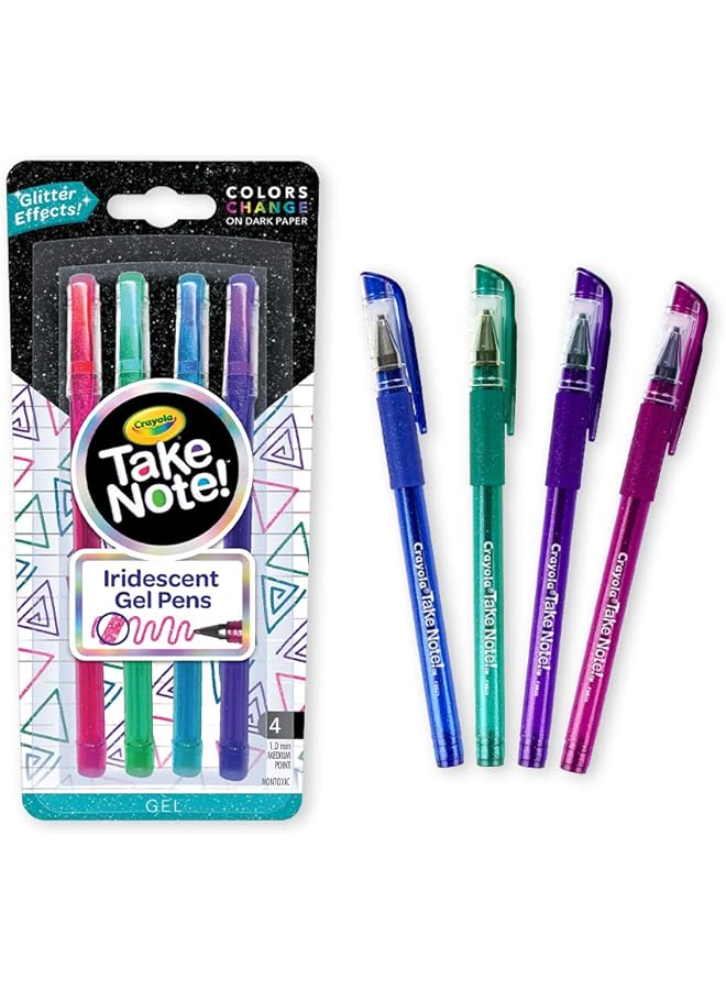 Crayola 4Ct. Iridescent Gel Pens - Image 1