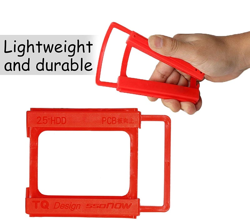 CARE CASE ® Plastic Screw Less 2.5 to 3.5 inch SSD HDD Caddy SATA Hard Disk Mounting Adapter Bracket Dock Holder. - Image 4