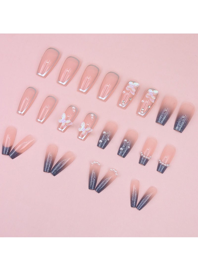 اضغط على أظافر 24 قطعة أظافر صناعية - Image 2