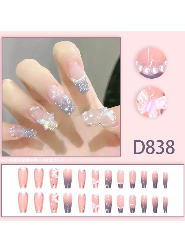 اضغط على أظافر 24 قطعة أظافر صناعية - Image 3