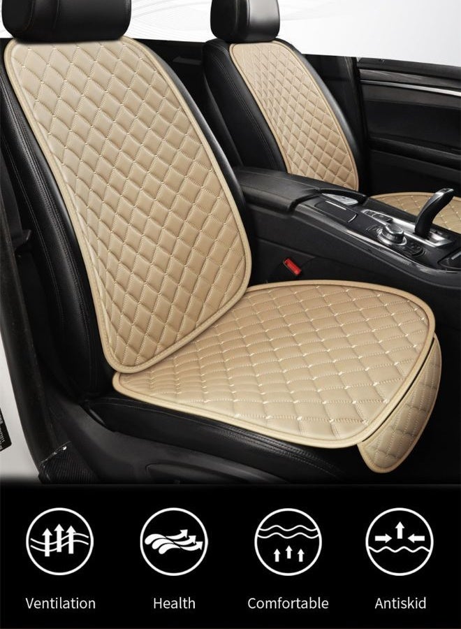 DUNISO قطعة واحدة من أغطية مقاعد السيارة الأمامية العالمية للفصول الأربعة قابلة للتنفس التلقائي، تتضمن واقي مقعد السيارة الأمامي ووسادة مقعد السيارة الخلفية متوافقة مع 95% من أغطية مقاعد السيارة للسيارات والشاحنات وسيارات الدفع الرباعي أو شاحنات النقل - Image 4