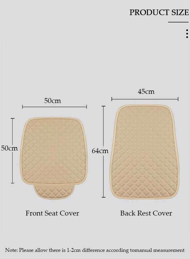 DUNISO قطعة واحدة من أغطية مقاعد السيارة الأمامية العالمية للفصول الأربعة قابلة للتنفس التلقائي، تتضمن واقي مقعد السيارة الأمامي ووسادة مقعد السيارة الخلفية متوافقة مع 95% من أغطية مقاعد السيارة للسيارات والشاحنات وسيارات الدفع الرباعي أو شاحنات النقل - Image 2