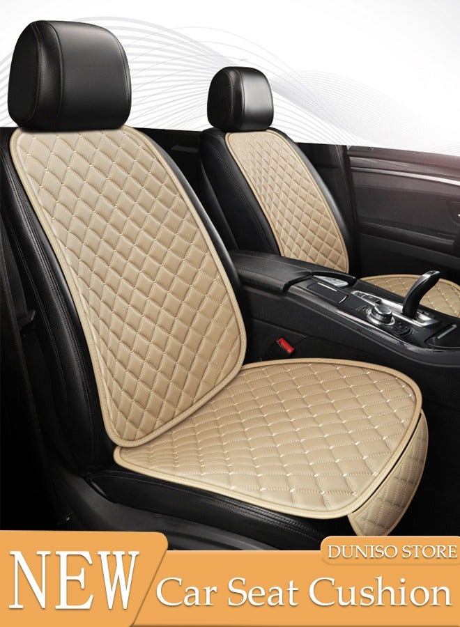 DUNISO 1PCS Auto Breathable Universal Four Seasons Front Car Seat Covers Luxury Include Front Car Seat Protector and Rear Car Seat Cushion Compatible with 95% Vehicle Fit for Cars Truck SUV or Vans  - Image 1
