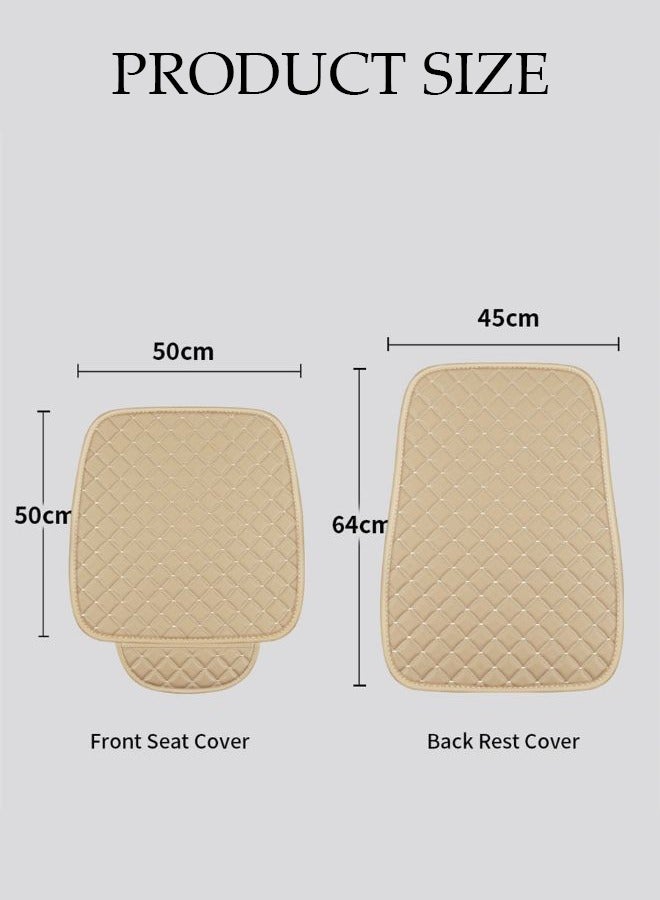 DUNISO 1PCS Auto Breathable Universal Four Seasons Front Car Seat Covers Luxury Include Front Car Seat Protector and Rear Car Seat Cushion Compatible with 95% Vehicle Fit for Cars Truck SUV or Vans  - Image 5
