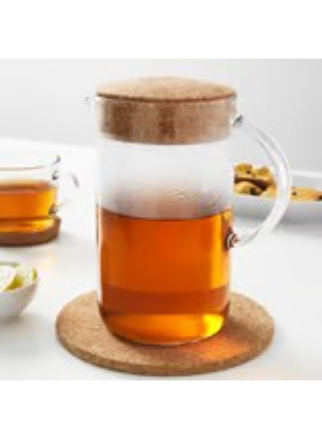 Jug with lid clear glass cork 1.5 l - Image 3