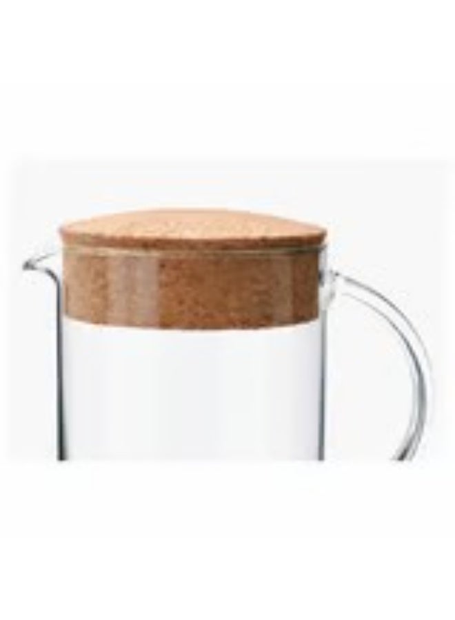 Jug with lid clear glass cork 1.5 l - Image 2