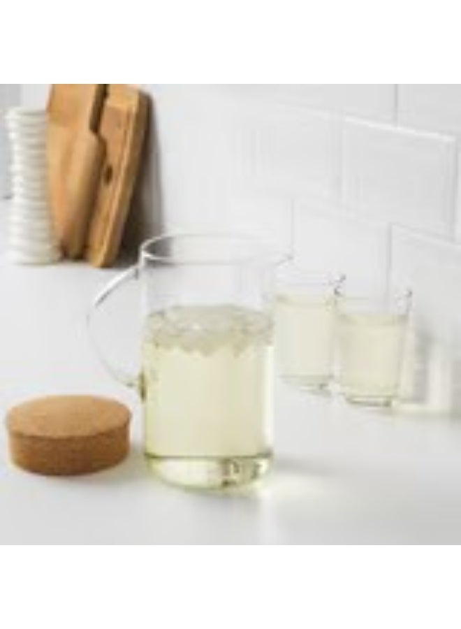 Jug with lid clear glass cork 1.5 l - Image 4