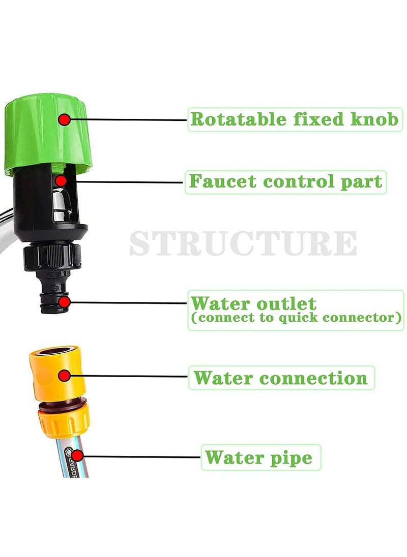 SYOSI - Mixer Tap Hose Connector, Hose to Tap Connector, Tap Hose Connectors Kitchen Taps, Hose Connector for Pipe Tap Attachment, Tap Connector for Hose pipe - Image 1