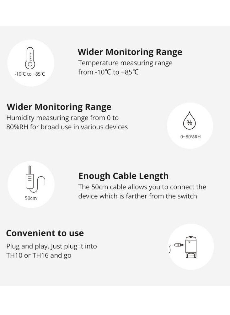 SONOFF - Temperature And Humidity Sensor Work With TH10 And TH16 - Image 1