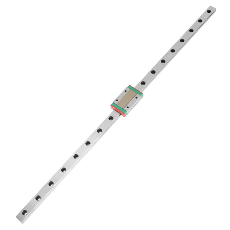 klarako Linear Rail Guide, MGN12H 450mm Length 12mm Width Good Strength Miniature Linear Sliding Gide Linear Rail Slide with Slide Block for DIY 3D Printer and CNC Machine - Image 1