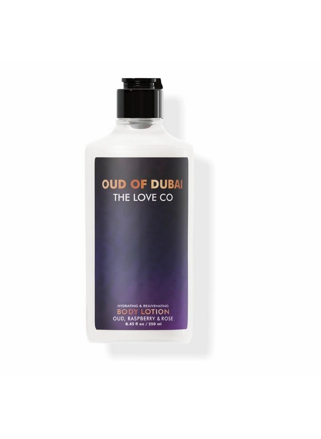 THE LOVE CO. لوشن الجسم عود الحب. دبي - كريم مرطب مغذي للبشرة الجافة - مناسب للرجال والنساء مع زيت الجوجوبا وزبدة الشيا وفيتامين E - 250 مل