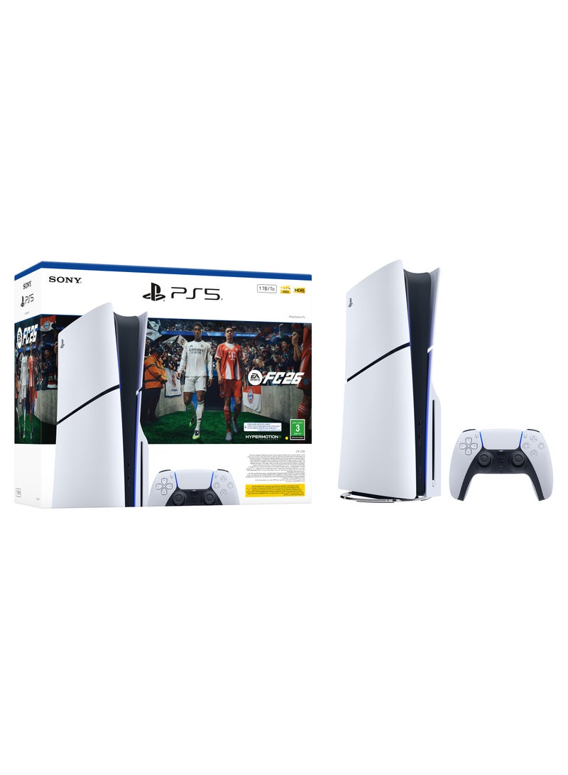 سوني وحدة تحكم بلاي ستيشن®5 سعة 1 تيرابايت - حزمة EA SPORTS FC™ 26 - Image 1