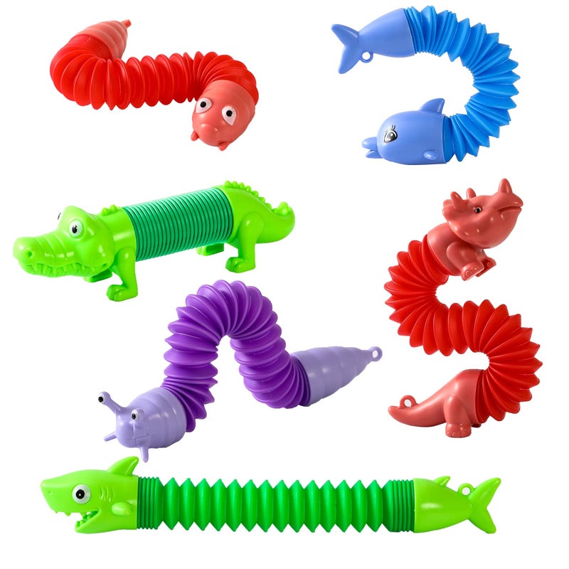 Limpskys Limskys Pop Tubes - Animal Fidget Toys, Sensory Toys for Toddlers 3-4, Party Favors for Kids 3-8 - Image 3