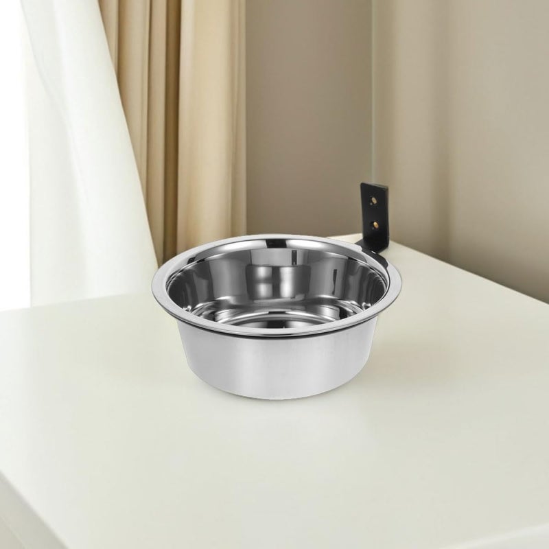 Stainless Steel Elevated Dog Bowl Set Wall Mounted Pet Feeding Station For Puppies Medium Dogs - Image 5