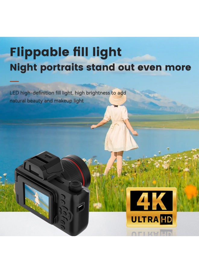 Generic Source Y5000 Camera Student Retro Digital Video Camera LCD Display Flash VLOG Camera-Body Color:Y5000 Camera  - Image 5