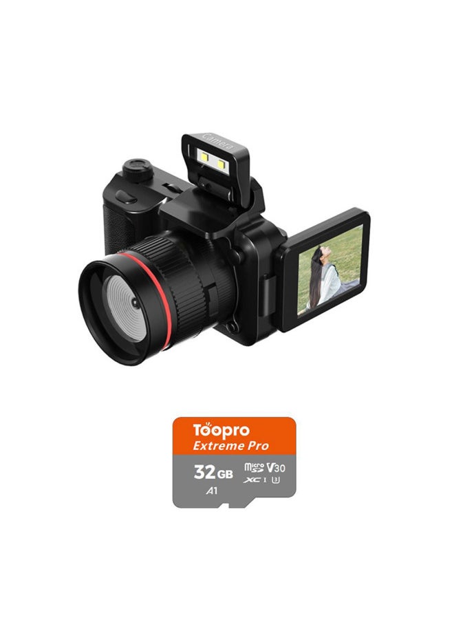 Generic Source Y5000 Camera Student Retro Digital Video Camera LCD Display Flash VLOG Camera-Body Color:Y5000 Camera  - Image 1