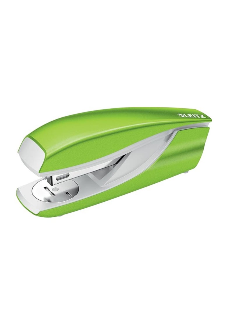 Leitz Stapler, 30 Sheet Capacity, Ergonomic Metal Body, Includes Staples, WOW Range, 5502-Green - Image 1