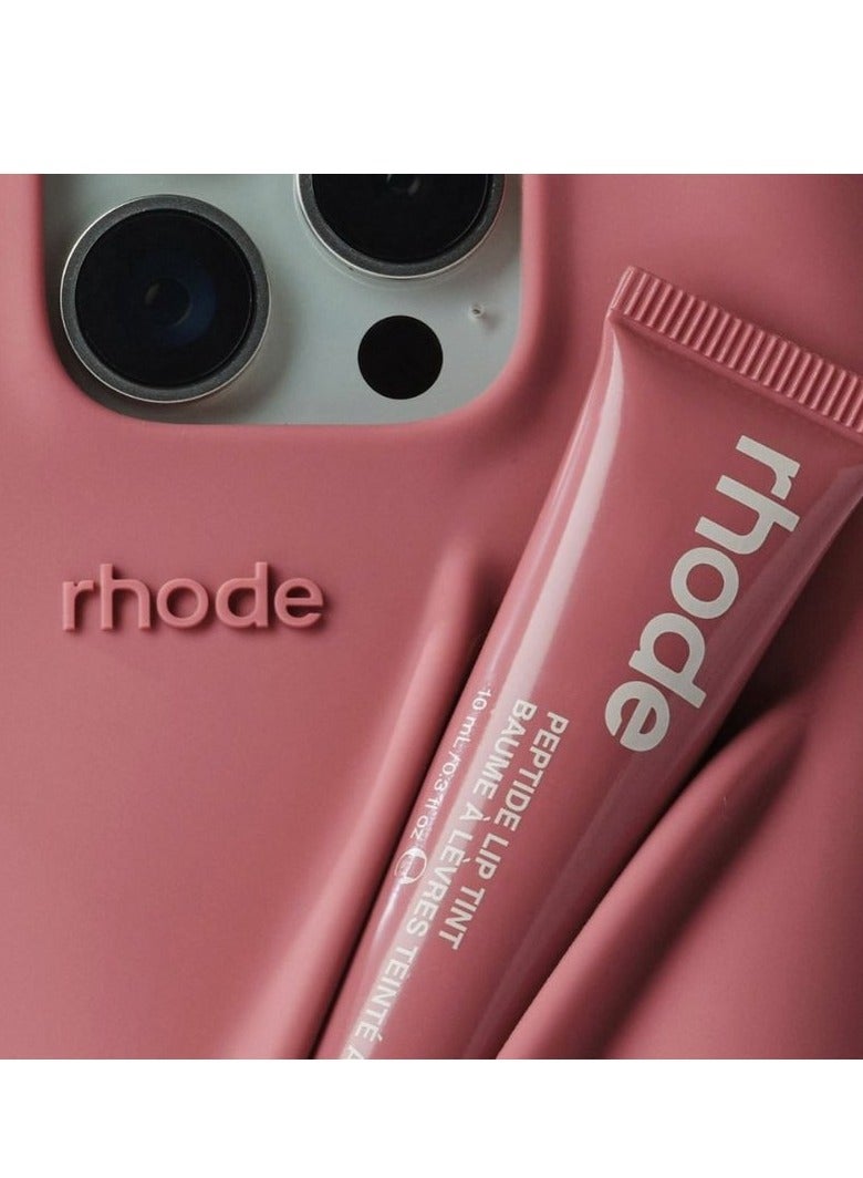 Rhode iPhone 14 Pro Case with Lip Gloss ,Mobile phone case Lipstick Set (Salty Tan), Shockproof, scratch-resistant, portable, Rhode Applicable to iPhone 14 Pro - Image 2
