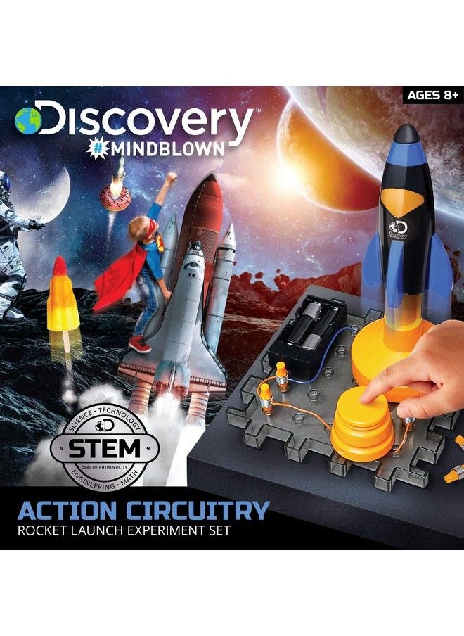 Discovery Kids - Discovery Mindblown Action Circuitry Electronic Experiment Mini Stem Set Build It Yourself Engineering Toy Kit Explore The Science Of Motion Rocket Launch Experiment Great Gift For Kids Ages 8+ - Image 1