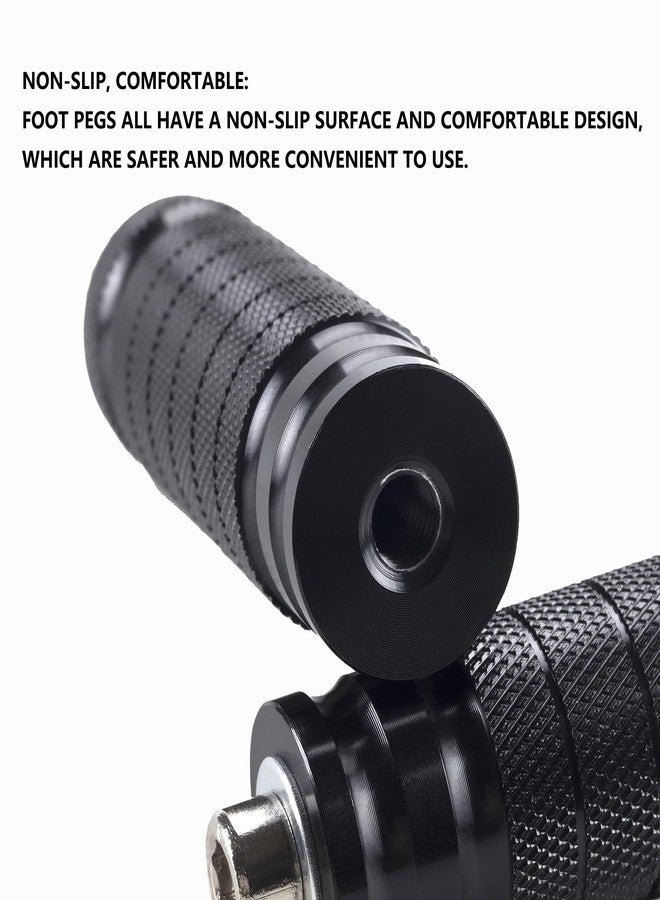 JXPANG Universal 8mm Foot Pegs CNC Aluminum Install Bolts Motorcycle Rearsets Footrest Footpegs Compatible With YAMAHA Honda Suzuki Kawasaki Ducati Aprilia - Image 4