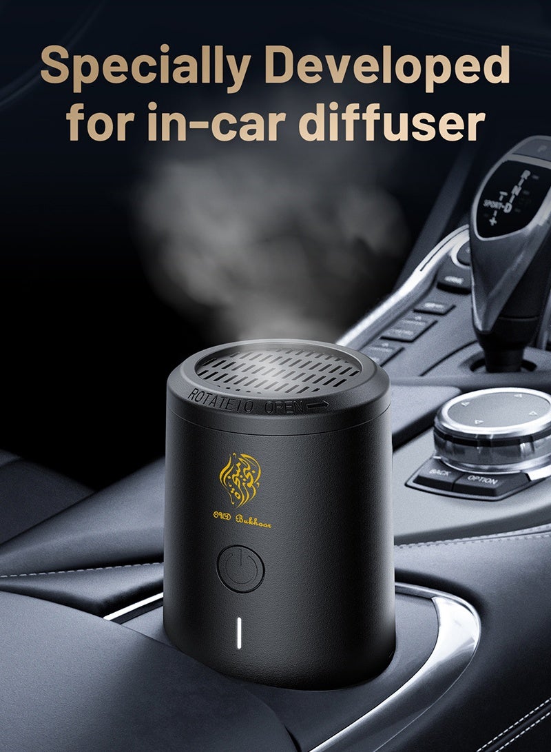 Oud Bukhoor 2025 Newest Incense Burner, Bakhoor Burner, Portable Electronic Medkhan – Oud, Charcoal Burner, Arabic Bukhoor, Fragrance for Ramadan, Gift, Decor - Image 5