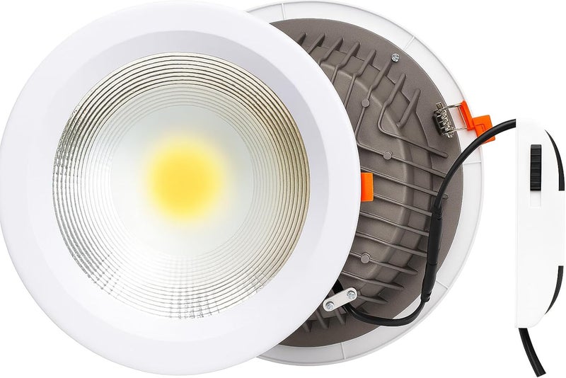 30 واط LED COB داونلايت – ضوء سقف مدمج مع سائق | تصميم فائق السطوع، موفر للطاقة، ومضاد للتوهج | مثالي للإضاءة الداخلية في المنزل، المكتب، والتجارة (3000 كيلفن) - Image 1