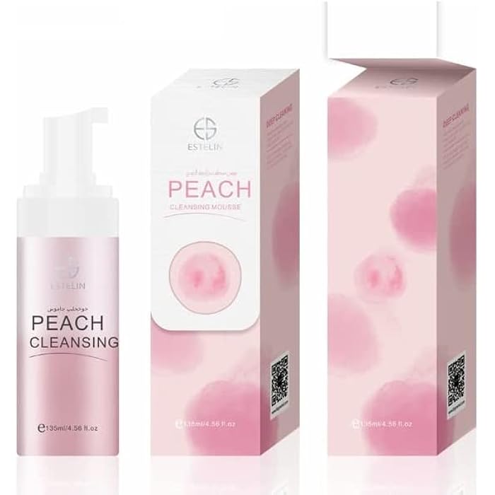 ESTELIN Peach cleansing mousse 135 ml - Image 1