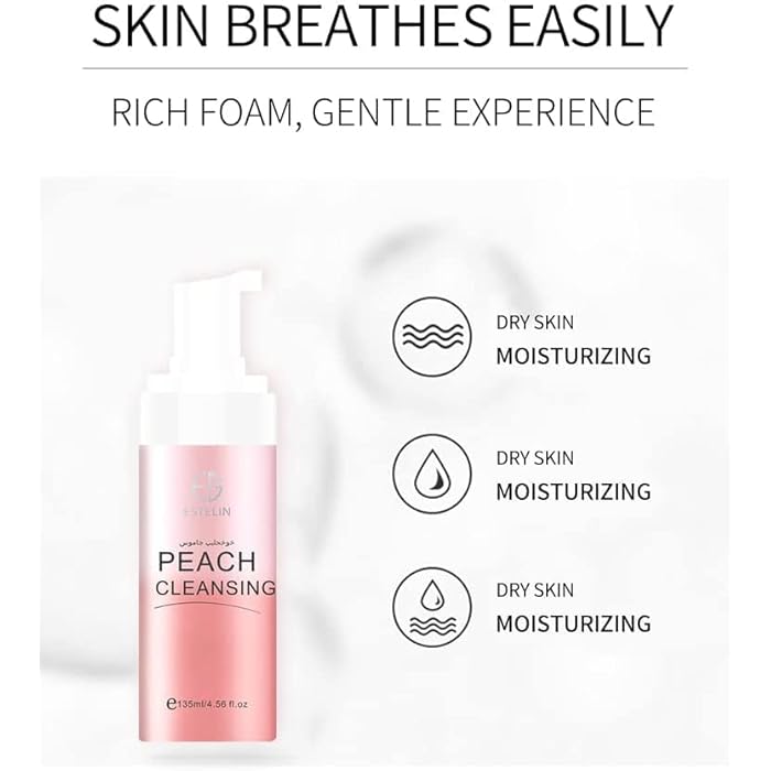 ESTELIN Peach cleansing mousse 135 ml - Image 4