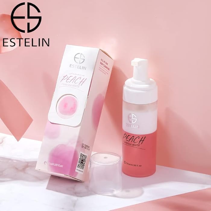ESTELIN Peach cleansing mousse 135 ml - Image 5