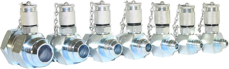 XZT JIC37 7 PACK Hydraulic Swivel Run teeshydrulic tee connectorTester Coupling set for hydraulic system Excavator Construction Machinery - Image 1