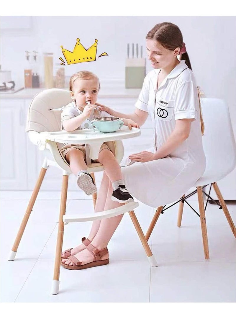 GT-Wheel - 3-In-1 High Chair For Babies And Toddlers Dining Adjustable Height - Green/Blue - Image 1