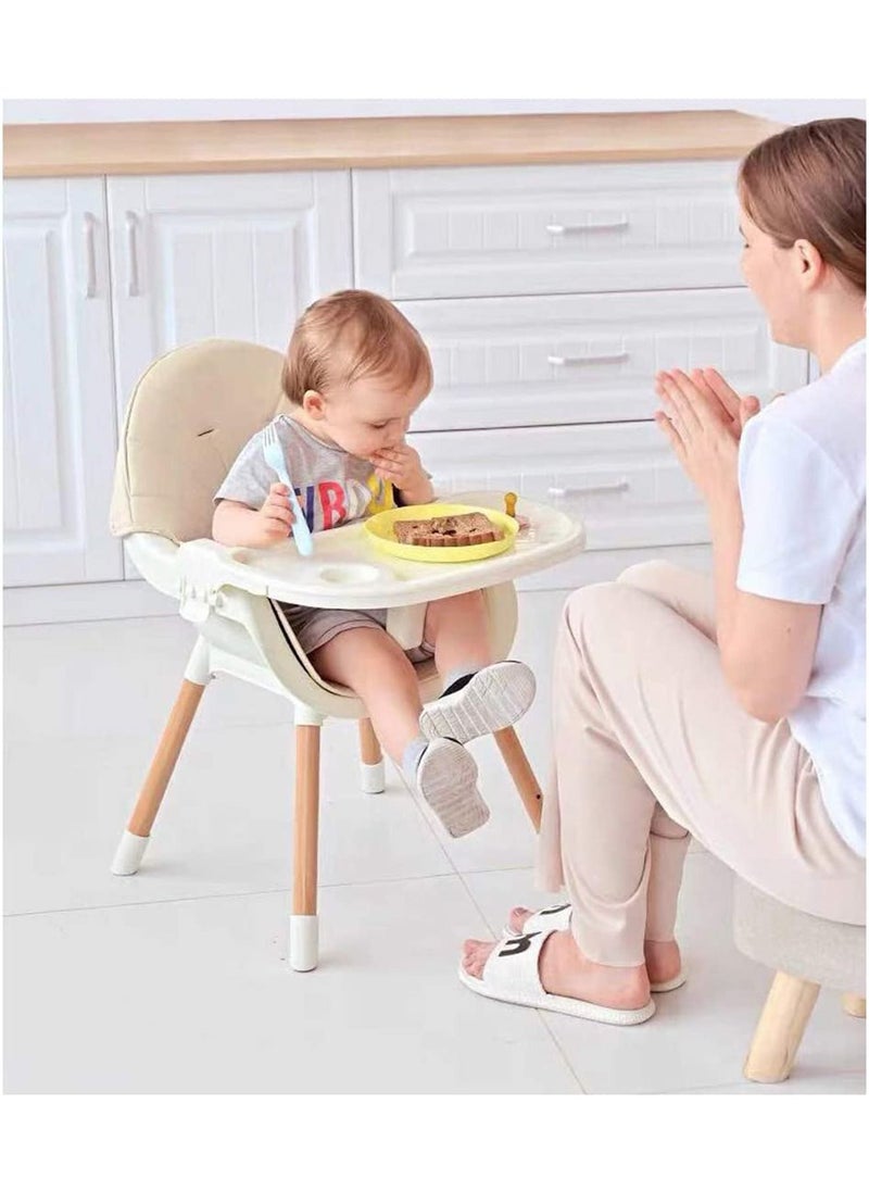 GT-Wheel - 3-In-1 High Chair For Babies And Toddlers Dining Adjustable Height - Green/Blue - Image 1