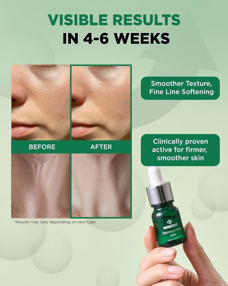 THEPURI Matrixyl 3000 100 Serum Skincare Pure Peptide Complex AntiAging Facial Ampoule from France Sederma Collagen Boosting Wrinkle Treatment Perfect for Layering DIY 033 floz 10ml - Image 3