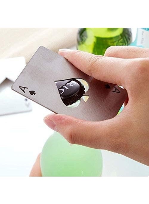 Valkyrie Ace of Poker Card Match Stainless Steel Bottle Opener  - Image 2