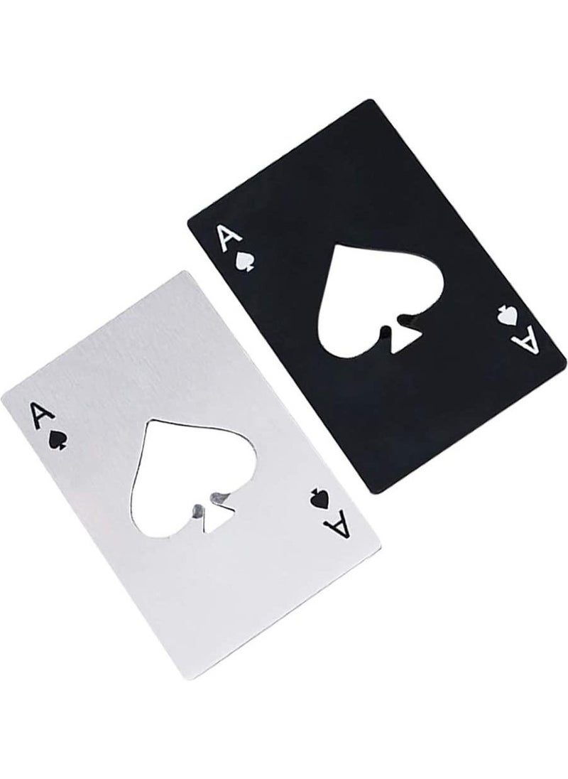 Valkyrie Ace of Poker Card Match Stainless Steel Bottle Opener  - Image 1