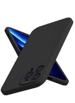 iPhone 13 Pro Silicone Case Full-Body Soft Liquid Gel Rubber Cover Shockproof Bumper Anti-Scratch Anti-Fingerprint Anti-Drop Slim Cover
