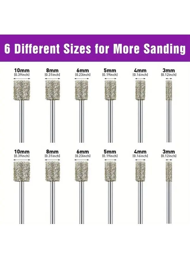 12 Pcs 3Mm Shank Milling Cutters Rhinestone Set For Carving Grinding Polishing - Image 3