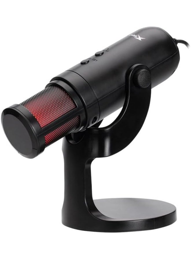 XTRIKE ME XMC-03 Gaming Microphone USB Cable RGB Omnidirectional Microphone for Desktop Live Streaming 12 RGB Lighting Modes 360° Rotatable Body Shielded Cable for PC - Image 4