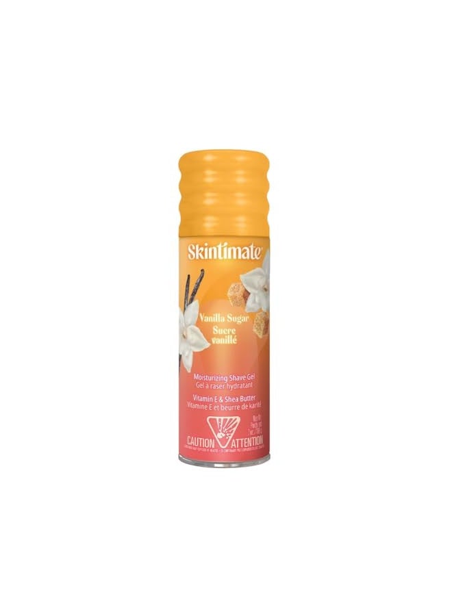 Skintimate Vanilla Sugar Shave Gel for Women With Shea Butter and Vitamin E, 7 Ounce - Pack Of 6 - Image 1