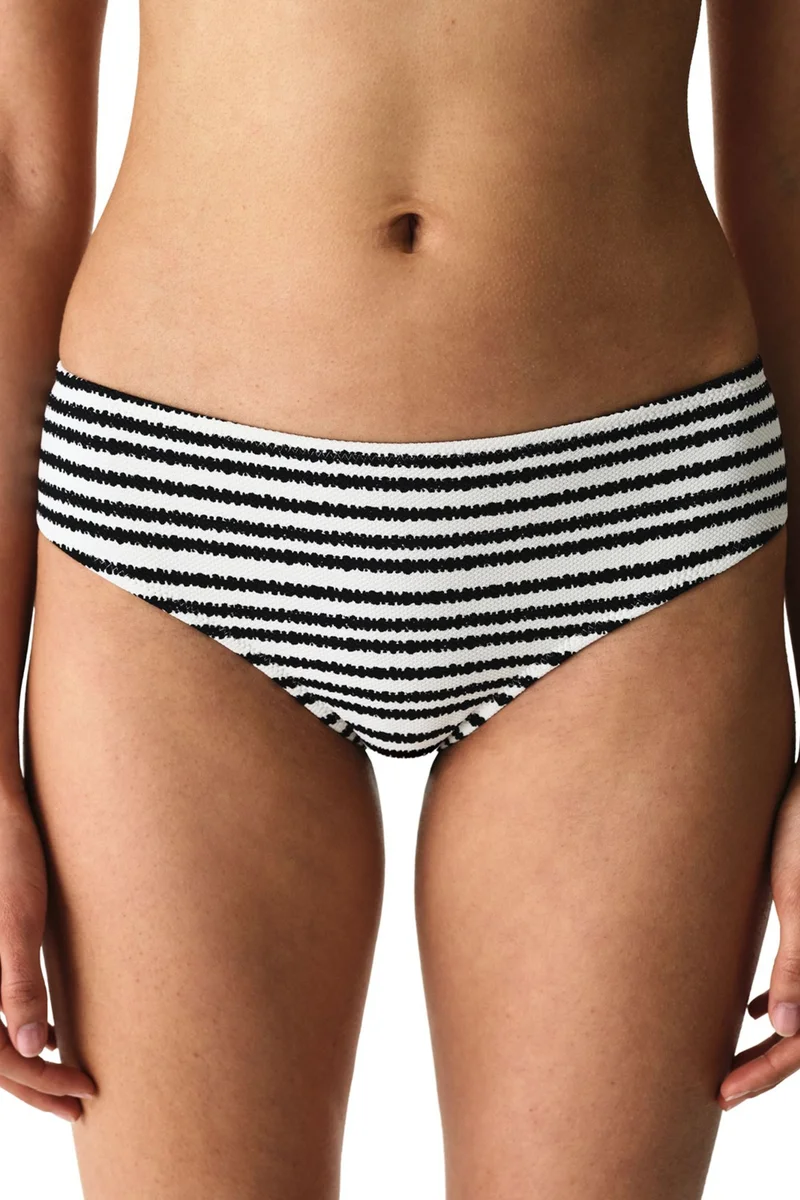 Penti PENTI Ringel Striped Textured Mid-Rise Bikini Bottom