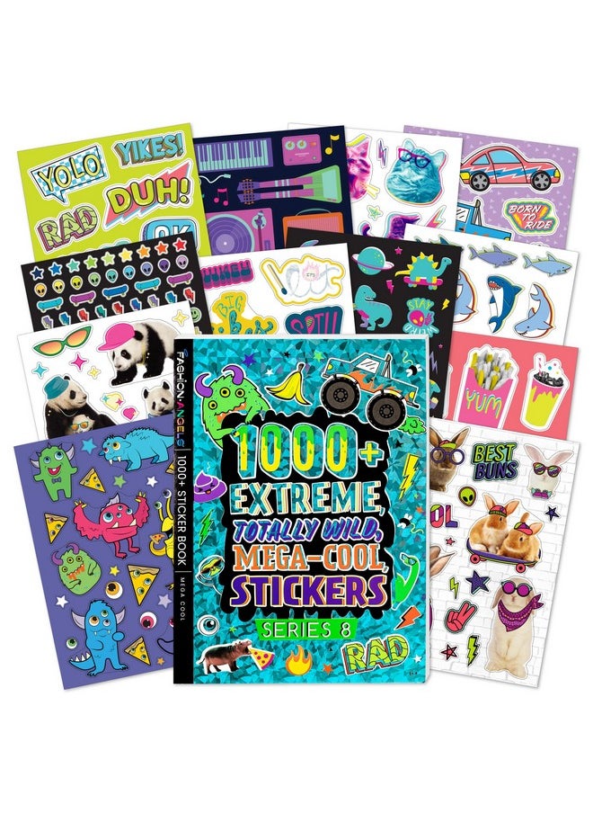 Fashion Angels - 1000+ Mega Cool Stickers For Kids - Fun Craft Stickers For Scrapbooks, Planners, Gifts And Rewards, 40-Page Sticker Book For Kids Ages 6+ And Up - Image 1