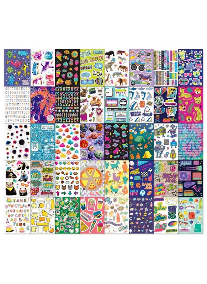Fashion Angels - 1000+ Mega Cool Stickers For Kids - Fun Craft Stickers For Scrapbooks, Planners, Gifts And Rewards, 40-Page Sticker Book For Kids Ages 6+ And Up - Image 1