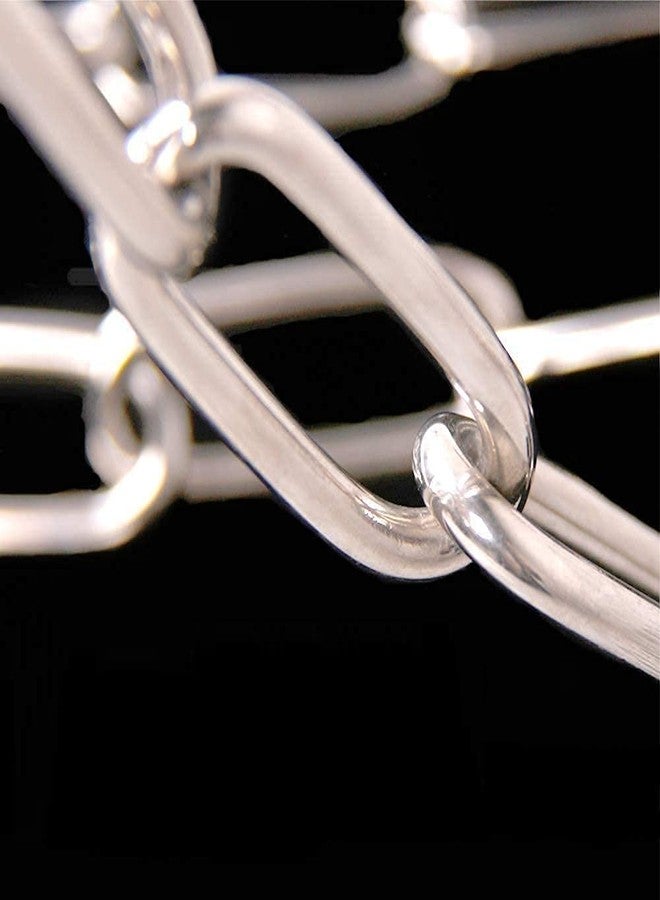 D&C PAWS GSD Choke Chain Dog Collars Fur Saver Training Long Link Chrome Plated Choker, German Shepherd Dog Training Chock Chain - Image 5