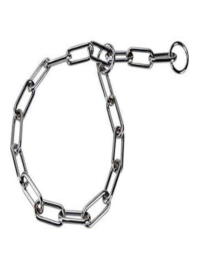 D&C PAWS GSD Choke Chain Dog Collars Fur Saver Training Long Link Chrome Plated Choker, German Shepherd Dog Training Chock Chain - Image 2