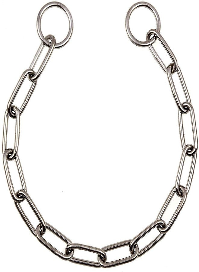 D&C PAWS GSD Choke Chain Dog Collars Fur Saver Training Long Link Chrome Plated Choker, German Shepherd Dog Training Chock Chain - Image 3